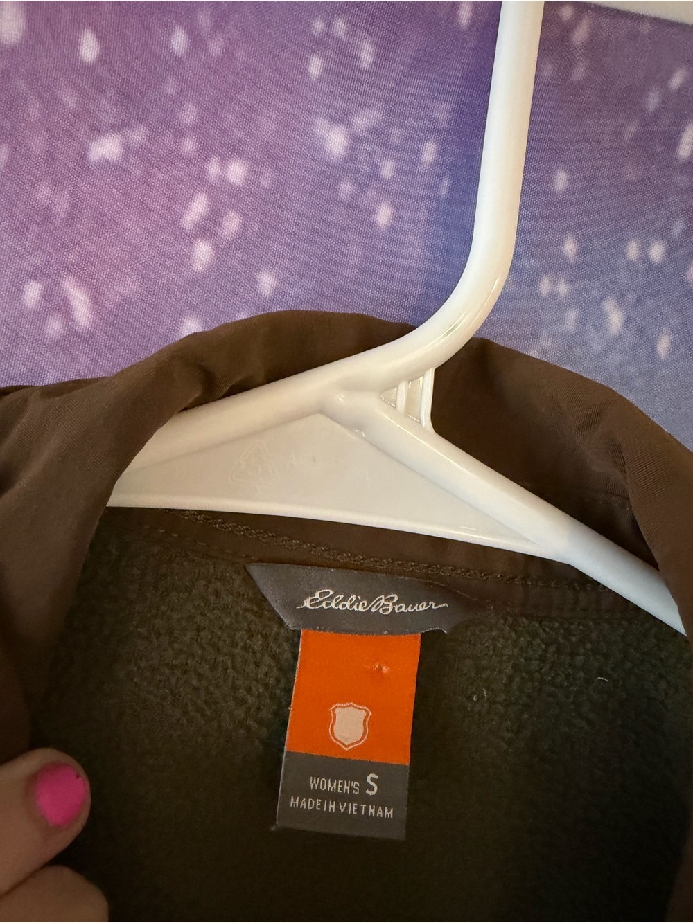 Eddie Bauer woman’s fleece button down shirt - Picture 2 of 2